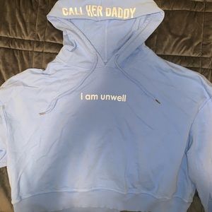 Call Her Daddy Cropped Hoodie